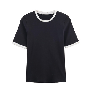 เสื้อยืดพิมพ์ลายฤดูร้อนสำหรับผู้หญิง เสื้อยืดแขนสั้นผ้าฝ้ายระบายอากาศได้ดี น้ำหนักเบา สวมใส่สบาย เสื้อแฟชั่นสำหรับผู้หญิง - Product Image 2