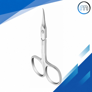 Staleks Pro Cuticle Scissors Mirror Polish Zigzag Cuticle Scissors With Hook 3.75 inch Pointed Tip Pro Cuticle Scissors - Product Image 1