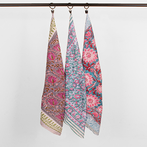 Sustainable Cotton Handmade Bandana Skin Friendly <b>Square</b> <b>Scarf</b> Unisex Colorful Wristband Organic Handkerchief - Product Image 3