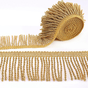 Stylish Traditional Fancy Embroidery <b>Braid</b> Fringe Bullion Wire Trimming Eco-Friendly Lightweight for Garment <b>Accessories</b> Lace - Product Image 2