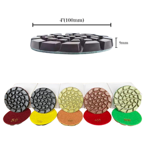 Tampon de polissage diamanté haute efficacité de 9mm Logo OEM Disque durable fabriqué au Vietnam pour sol en béton et en pierre avec prix d'usine - Product Image 3