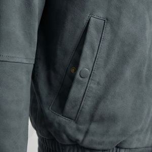 Blouson bomber homme NAI-0456B, veste de moto tendance, style motard, vêtement de protection pour la conduite, couleur personnalisable - Product Image 5