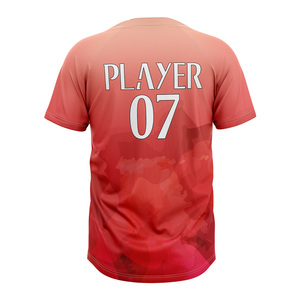 เสื้อเบสบอลซอฟต์บอลแบบสั่งทำพิเศษระดับพรีเมียม 2 กระดุม ผ้าโพลีเอสเตอร์ระบายอากาศได้ดี ชุดทีม OEM ODM โรงงาน - Product Image 5