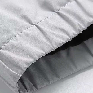 <b>Men's</b> Hooded Puffer <b>Jacket</b> <b>Lightweight</b> Windproof Zip-Up Casual Autumn Outerwear Solid Color Polyester Wadding Coat - Product Image 3
