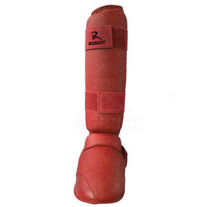 Espinilleras Ligeras de Cuero para Karate, para Entrenamiento de Artes Marciales, Práctica Diaria y Uso al por Mayor - Product Image 1