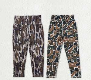 Leggings à taille haute, longueur intégrale, imprimé camouflage, extensibles, tricotés, décontractés pour femmes, à porter toute l'année - Product Image 6