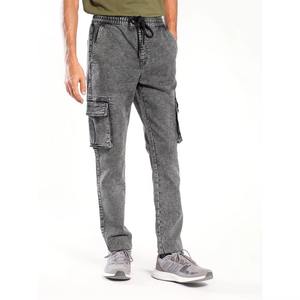 Pantalon Cargo en Jean Délavé pour Homme, Style Streetwear et Bureau, Haute Qualité, Fabriqué au Pakistan, Vente en Gros - Product Image 5