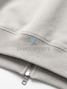 Sudadera con Capucha y Cremallera para Hombre, Personalizada OEM ODM, con Pedrería, de Algodón Grueso Premium, de Secado Rápido, Transpirable, Estilo Casual Urbano - Product Image 3