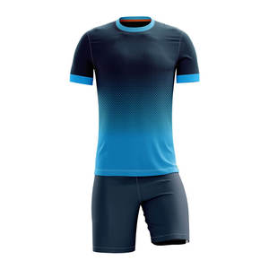 High Quality 100% Polyester Soccer Jersey with Sublimation Printed Team Logo Breathable Quick Dry Sport Apparel for Teams Clubs - Product Image 1