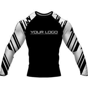 Chemises de compression pour hommes OEM de qualité supérieure, imprimées par sublimation, en polyester, pour la gym, le fitness, le surf et la plongée - Product Image 1