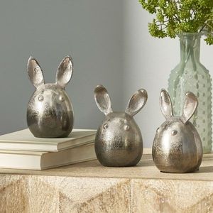 Elegante Adorno de Conejo de Aluminio para Decoración de Estantes y Espacios de Estar, Arte Decorativo con Estilo - Product Image 2
