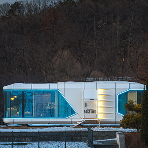 <span class=keywords><strong>Chic</strong></span> Fashion Capsule House sur Roue Maison Préfabriquée Cabine Modulaire Smart Eco et Mobile avec Contrôle Intelligent - Product Image 1