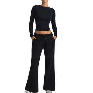 Custom Made Design Breathable Eco-Friendly Women Flared Pants Unique Design Top Selling Flared Pants In Wholesale - Product Image 1
