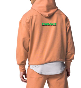 Premium Cotton Blend Soft Track Suit Men <b>Plain</b> Blank Workout Hoodie Sweatpants Casual Male Sweat Suit - Product Image 5