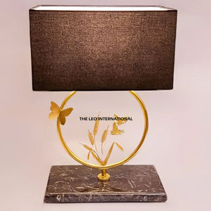 Lámpara de Mesa de Metal Retro de Alta Calidad, Luces para Bodas, Dormitorio, Restaurante, Aluminio Dorado - Product Image 5