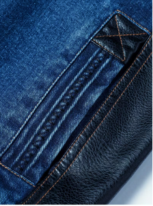 Veste en jean pour homme TRIBON SPORTS, mélange de coton, col montant, fermeture à bouton unique, classique, décontractée, printemps, qualité supérieure, vente en gros - Product Image 5