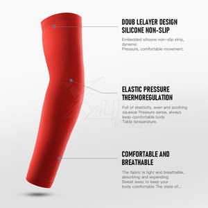 Calentadores de Brazos Deportivos Premium para Hombre y Mujer, Transpirables, Anti-Sudor, Tallas Grandes, Compresión, Spandex/Poliéster, para Ciclismo - Product Image 2