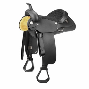 Selle de dressage polyvalente en cuir pour les événements d'équitation et de saut, avec siège confortable et sécurisé, coutures robustes, pour une utilisation à long terme. - Product Image 4