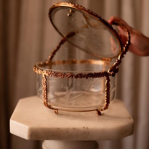 Boîte de rangement de vanité en laiton et aluminium, décorative et prestigieuse, pour hôtels et décoration de table à domicile - Product Image 6