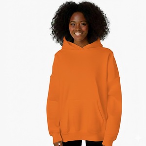 Sweat-shirts à capuche surdimensionnés pour femmes, en coton 100% de haute qualité, avec logo personnalisé, style décontracté pour l'hiver et l'automne - Product Image 1