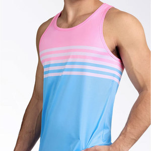 Hot Sale Custom OEM Reglan Sleeveless Multi Color Tank <b>Top</b> High Street New Fashion Wear <b>Longline</b> Regular Fit Streetwear Singlet - Product Image 4