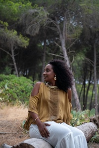 Top Bohemio de Algodón con Hombros Descubiertos, Detalle de Flecos, Talla Única, Hecho a Mano, Ropa de Festival, Atuendo Bohemio de Verano - Product Image 3