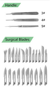 Bisturí Quirúrgico Desechable Estéril con Certificación CE # Bisturí Dental Manual Clase II con Mango de Plástico/Acero Inoxidable OSEN - Product Image 5