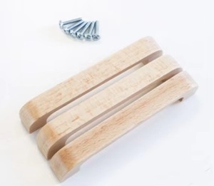 Cabinet Hardware Furniture Hardware Supplier/Drawer Soft Wooden Handle/wood Handle <b>Door</b> Handles Wood <b>Door</b> Handle with hardware - Product Image 4