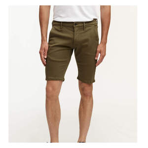 Shorts chino pour homme, taille haute, 100% coton, style smart casual, avec poches, couleur unie, légers, respirants, logo personnalisé - Product Image 1