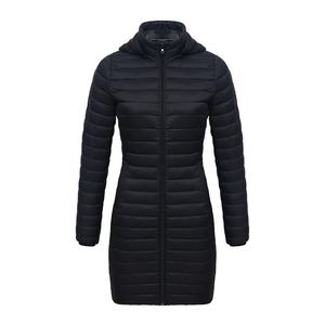 Manteau bouffant mi-long imperméable pour femme, veste bouffante brillante, manteau bouffant léger à capuche amovible, vente en gros 2026 - Product Image 2