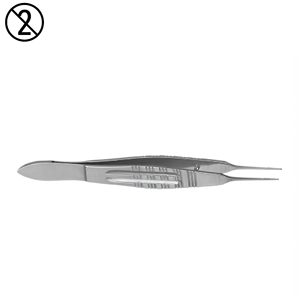 Pinzas de Castroviejo desechables de un solo uso, 0.3mm de ancho, mango recto, de precisión, de acero inoxidable, para cirugía oftálmica - Product Image 4