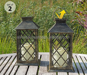 โคมไฟสำหรับใช้กลางแจ้งชุด2หลุมฝังศพโคมไฟเทียนกลางแจ้งโคมไฟสวนวินเทจตกแต่งสวนหลุมฝังศพ - Product Image 2