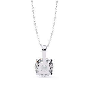 Pendentif Solitaire Classique en Or avec Sertissage Quatre Griffes, Diamant de Laboratoire, Bijoux Fins Spéciaux pour Usage Quotidien, Vente Directe Fabricant - Product Image 3