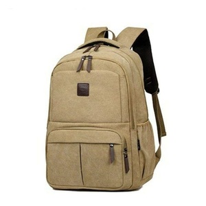 <b>Canvas</b> Laptop <b>Backpack</b> Unisex Casual Style 20-39L Large Capacity Softback Shoulder Straps Zipper Closure - Product Image 1