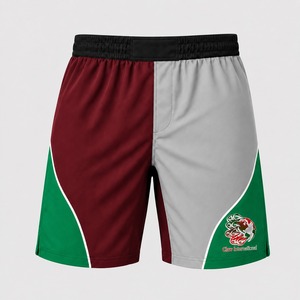 Shorts de MMA et de Kickboxing Extensibles à Devant Uni, Vente en Gros, Haute Performance, Respirants, Confortables, en Polyester et Spandex - Product Image 2