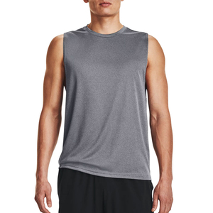 Camisetas sin Mangas Personalizadas para Hombre, Tallas Grandes, Estilo Casual Elegante, al por Mayor, Tejido de Punto Transpirable de Primera Calidad, 100% Algodón Suave, para Gimnasio - Product Image 1