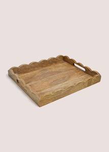 Bandeja para Servir Alimentos de Madera de Teca Sólida, Ecológica, Color Natural, Material de Alta Calidad, Resistente al Agua, Duradera, para Uso en el Hogar y Restaurantes - Product Image 6