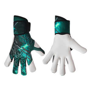 Gants de gardien de but à double sangle de poignet, support renforcé, latex antidérapant, haute durabilité, gants de gardien de but pour l'entraînement sportif - Product Image 3