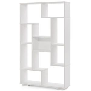 Estantería Industrial de Madera Maciza de 47 Pulgadas de Alto para Oficina en Casa, Sala de Estar - Product Image 1