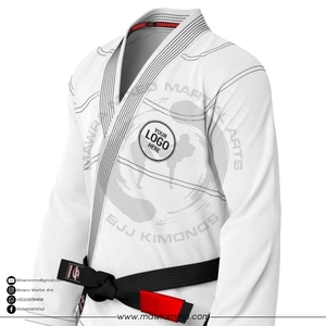 ชุดยิวยิตสูพรีเมียม ปักโลโก้ได้ตามต้องการ ผ้าฝ้าย 100% ทอลายเพิร์ลวีฟ ชุดแข่งขันบราซิลเลียนยิวยิตสู สไตล์ IBJJF สำหรับทุกเพศ รับผลิตแบบ OEM - Product Image 3