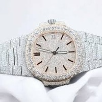 Montre en diamant moissanite de style japonais au design unique pour hommes et femmes d'affaires, disponible à bas prix