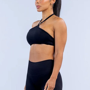 2026 OEM ODM Vêtements de sport fitness pour femmes adultes, soutien-gorge dos nu d'été, coupe ajustée, respirant, pour la course, uni, vente directe usine - Product Image 3