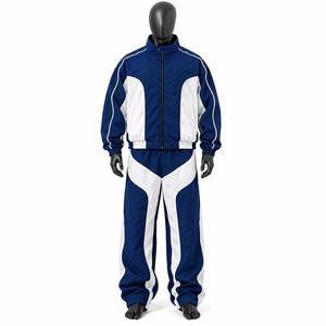 Chaqueta Cortavientos OEM 100% Nailon para Hombre, Conjunto Deportivo de 2 Piezas con Logotipo Personalizado, Ropa Urbana Ligera - Product Image 4