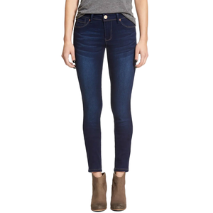 กางเกงยีนส์ทรงสกินนี่เอวสูง ดีไซน์ขาดๆ แบบวินเทจ สำหรับฤดูหนาว เหมาะสำหรับใส่ได้ทั้งแบบเป็นทางการและลำลอง เป็นมิตรต่อสิ่งแวดล้อม ระบายอากาศได้ดี ช่วยกระชับหน้าท้อง - Product Image 4