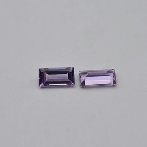 7x14mm naturel rose améthyste à facettes baguette coupe pierre précieuse vente chaude couleur claire améthyste pierre bijoux du fabricant - Product Image 4