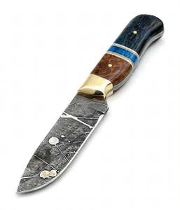 Outil utilitaire fixe robuste sur mesure avec poignée en laiton poli et manche en composite Burl - Product Image 1