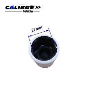 TAIWAN CALIBRE 27mm 1/2" Dr Alloy Wheel Lug Nut <b>Impact</b> <b>Socket</b> with Thin Wall Deep Wheel Protector - Product Image 4