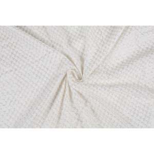 Tissu à paillettes pour broderie florale sur georgette blanche, paillettes dorées tissées, léger, 44 pouces de large, teintable, pour mariage/occasion spéciale - Product Image 4