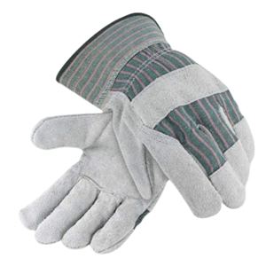 Guantes de Trabajo de Cuero Vacuno Reforzado JNM SAFETY de Canadá, Certificados CE, con Forro Polar y Protección Antivibración - Product Image 1