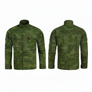 Chaqueta de Camuflaje para Entrenamiento al Aire Libre, 100% Algodón, de Alta Calidad, Moderna, con Múltiples Bolsillos, Cierre Frontal con Cremallera, Estilo Casual, Talla Grande, para Invierno - Product Image 5